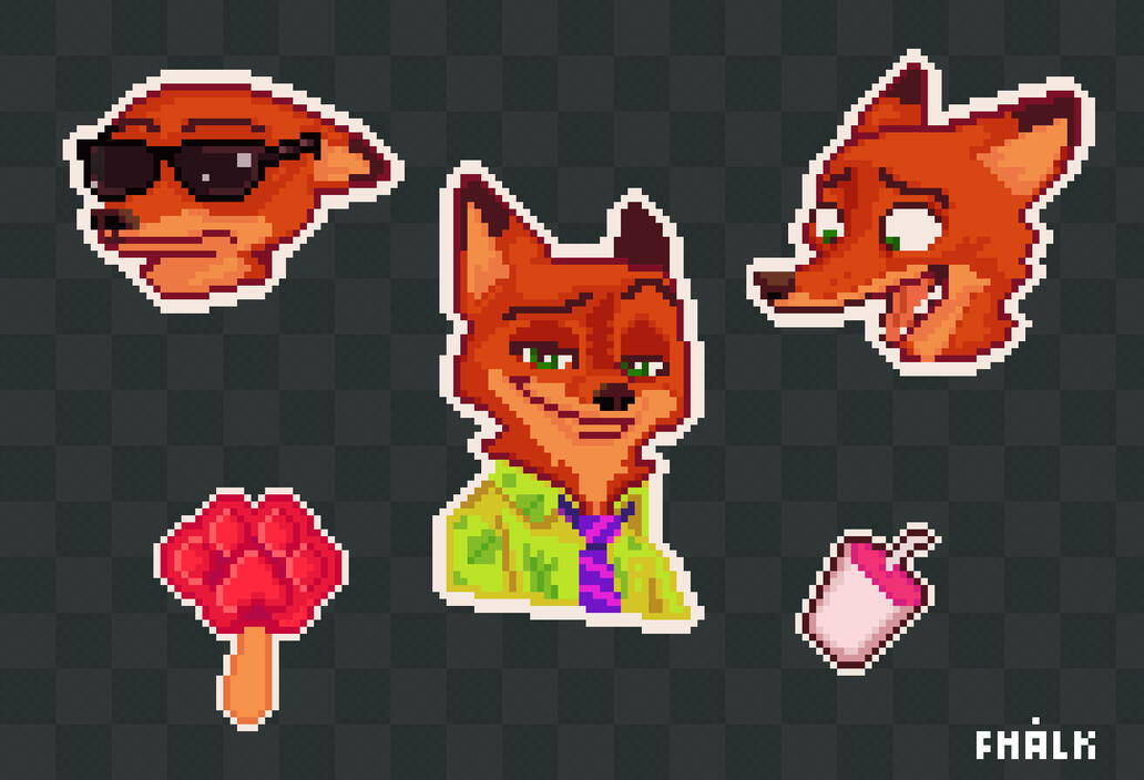 Nick Wilde - Pixel art