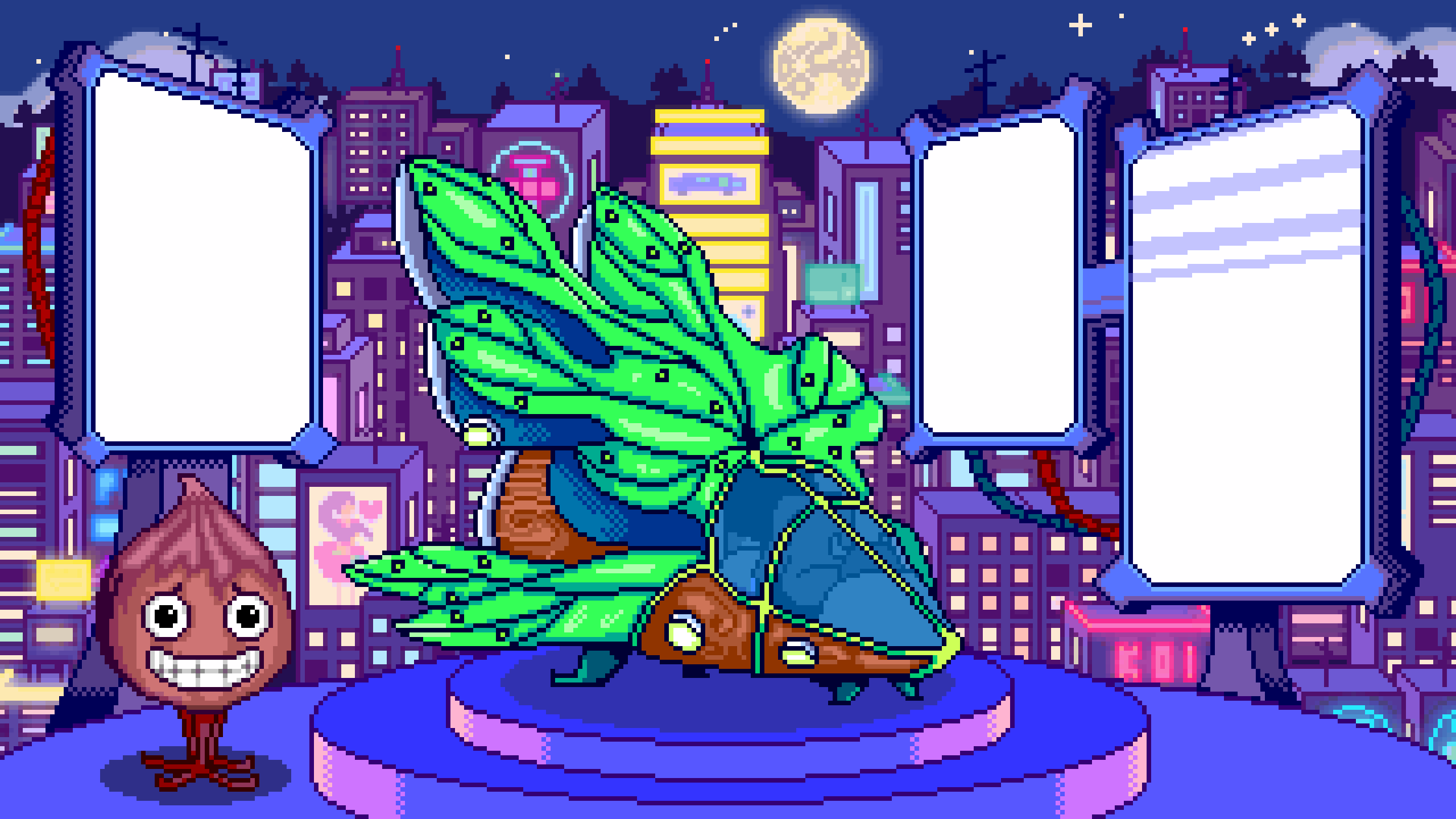 Pixel art environment for a stream