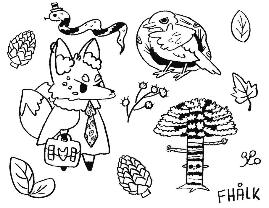 2D Tradicional Flora and Fauna